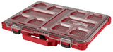 Milwaukee PACKOUT 48-22-8431 Organizer, 19.76 in L, 16.38 in W, 2.52 in H, 10-Compartment, Plastic, Red