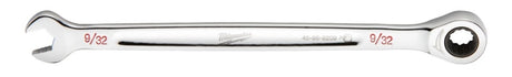 Milwaukee 45-96-9209 Ratcheting Combination Wrench, SAE, 9/32 in Head, 5.57 in L, 12-Point, Steel, Chrome-Plated
