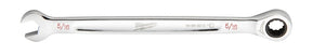 Milwaukee 45-96-9210 Ratcheting Combination Wrench, SAE, 5/16 in Head, 5-3/4 in L, 12-Point, Steel, Chrome-Plated