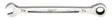 Milwaukee 45-96-9214 Ratcheting Combination Wrench, SAE, 7/16 in Head, 6-3/4 in L, 12-Point, Steel, Chrome-Plated