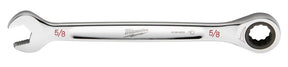 Milwaukee 45-96-9220 Ratcheting Combination Wrench, SAE, 5/8 in Head, 8.58 in L, 12-Point, Steel, Chrome-Plated