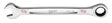 Milwaukee 45-96-9222 Ratcheting Combination Wrench, SAE, 11/16 in Head, 9.19 in L, 12-Point, Steel, Chrome-Plated
