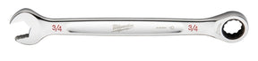 Milwaukee 45-96-9224 Ratcheting Combination Wrench, SAE, 3/4 in Head, 10.14 in L, 12-Point, Steel, Chrome-Plated