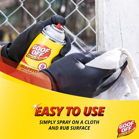 Goof Off Pro Strength Graffiti All Purpose Remover 16 oz, Pack of 6