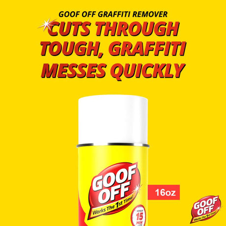 Goof Off Pro Strength Graffiti All Purpose Remover 16 oz, Pack of 6