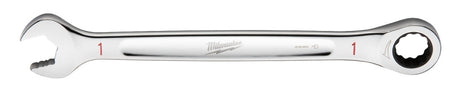 Milwaukee 45-96-9232 Ratcheting Combination Wrench, SAE, 1 in Head, 13.43 in L, 12-Point, Steel, Chrome-Plated