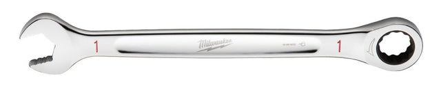 Milwaukee 45-96-9232 Ratcheting Combination Wrench, SAE, 1 in Head, 13.43 in L, 12-Point, Steel, Chrome-Plated
