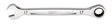 Milwaukee 45-96-9317 Ratcheting Combination Wrench, Metric, 17 mm Head, 9.19 in L, 12-Point, Steel, Chrome-Plated