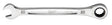 Milwaukee 45-96-9320 Ratcheting Combination Wrench, Metric, 20 mm Head, 10.71 in L, 12-Point, Steel, Chrome-Plated