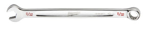 Milwaukee 45-96-9411 Combination Wrench, SAE, 11/32 in Head, 5.91 in L, 12-Point, Steel, Chrome-Plated