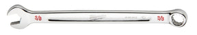 Milwaukee 45-96-9412 Combination Wrench, SAE, 3/8 in Head, 6.22 in L, 12-Point, Steel, Chrome-Plated