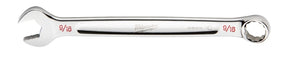 Milwaukee 45-96-9418 Combination Wrench, SAE, 9/16 in Head, 7.48 in L, 12-Point, Steel, Chrome-Plated