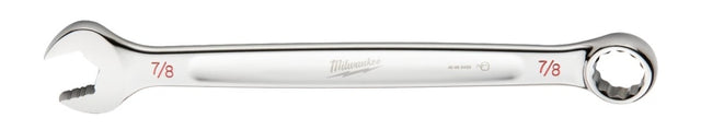 Milwaukee 45-96-9428 Combination Wrench, SAE, 7/8 in Head, 11.61 in L, 12-Point, Steel, Chrome-Plated