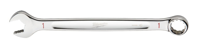 Milwaukee 45-96-9432 Combination Wrench, SAE, 1 in Head, 13.39 in L, 12-Point, Steel, Chrome-Plated