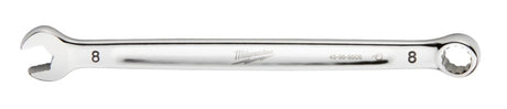 Milwaukee 45-96-9508 Combination Wrench, Metric, 8 mm Head, 5.51 in L, 12-Point, Steel, Chrome-Plated