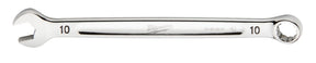 Milwaukee 45-96-9510 Combination Wrench, Metric, 10 mm Head, 6.22 in L, 12-Point, Steel, Chrome-Plated