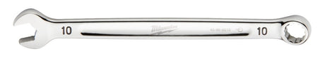 Milwaukee 45-96-9510 Combination Wrench, Metric, 10 mm Head, 6.22 in L, 12-Point, Steel, Chrome-Plated
