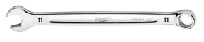 Milwaukee 45-96-9511 Combination Wrench, Metric, 11 mm Head, 6-1/2 in L, 12-Point, Steel, Chrome-Plated