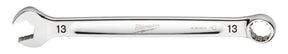 Milwaukee 45-96-9513 Combination Wrench, Metric, 13 mm Head, 7.09 in L, 12-Point, Steel, Chrome-Plated