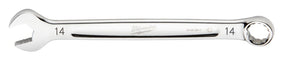 Milwaukee 45-96-9514 Combination Wrench, Metric, 14 mm Head, 7.48 in L, 12-Point, Steel, Chrome-Plated
