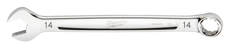 Milwaukee 45-96-9514 Combination Wrench, Metric, 14 mm Head, 7.48 in L, 12-Point, Steel, Chrome-Plated