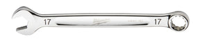 Milwaukee 45-96-9517 Combination Wrench, Metric, 17 mm Head, 8.86 in L, 12-Point, Steel, Chrome-Plated