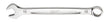 Milwaukee 45-96-9519 Combination Wrench, Metric, 19 mm Head, 9.84 in L, 12-Point, Steel, Chrome-Plated