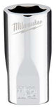 Milwaukee 45-34-9006 Socket, 11/32 in Socket, Standard Socket, 4.921 in OAL, 1/4 in Drive, 6-Point, Chrome
