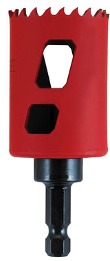 Morse MHSA28C Hole Saw, 1-3/4 in Dia, 1-15/16 in D Cutting, 3/8 in Arbor, 4/6 TPI, HSS Cutting Edge