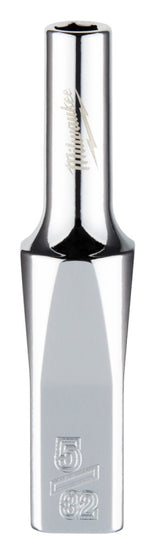 Milwaukee 45-34-9011 Socket, 5/32 in Socket, Deep Socket, 2.559 in OAL, 1/4 in Drive, 6-Point, Chrome Vanadium Steel