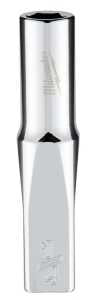 Milwaukee 45-34-9014 Socket, 1/4 in Socket, Deep Socket, 2.559 in OAL, 1/4 in Drive, 6-Point, Chrome Vanadium Steel