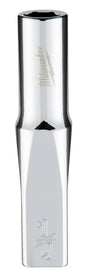 Milwaukee 45-34-9014 Deep Socket, 1/4 in Socket, 1/4 in Drive, 6-Point, Chrome Vanadium Steel, Chrome-Plated