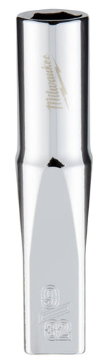 Milwaukee 45-34-9015 Socket, 9/32 in Socket, Deep Socket, 2.559 in OAL, 1/4 in Drive, 6-Point, Chrome Vanadium Steel
