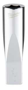 Milwaukee 45-34-9018 Socket, 3/8 in Socket, Deep Socket, 2.559 in OAL, 1/4 in Drive, 6-Point, Chrome Vanadium Steel