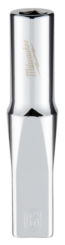 Milwaukee 45-34-9044 Socket, 6 mm Socket, Deep Socket, 2.559 in OAL, 1/4 in Drive, 6-Point, Chrome Vanadium Steel