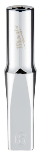 Milwaukee 45-34-9044 Deep Socket, 6 mm Socket, 1/4 in Drive, 6-Point, Chrome Vanadium Steel, Chrome-Plated