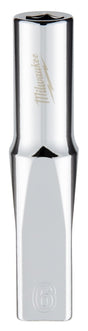 Milwaukee 45-34-9044 Deep Socket, 6 mm Socket, 1/4 in Drive, 6-Point, Chrome Vanadium Steel, Chrome-Plated