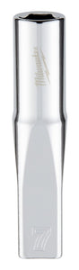 Milwaukee 45-34-9045 Deep Socket, 7 mm Socket, 1/4 in Drive, 6-Point, Chrome Vanadium Steel, Chrome-Plated