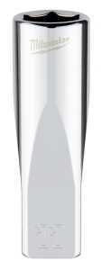 Milwaukee 45-34-9049 Socket, 11 mm Socket, Deep Socket, 2.559 in OAL, 1/4 in Drive, 6-Point, Chrome Vanadium Steel
