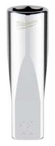Milwaukee 45-34-9049 Socket, 11 mm Socket, Deep Socket, 2.559 in OAL, 1/4 in Drive, 6-Point, Chrome Vanadium Steel