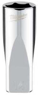 Milwaukee 45-34-9052 Socket, 14 mm Socket, Deep Socket, 2.559 in OAL, 1/4 in Drive, 6-Point, Chrome Vanadium Steel