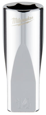 Milwaukee 45-34-9052 Socket, 14 mm Socket, Deep Socket, 2.559 in OAL, 1/4 in Drive, 6-Point, Chrome Vanadium Steel