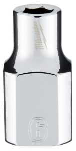 Milwaukee 45-34-9076 Socket, 6 mm Socket, Standard Socket, 3.543 in OAL, 3/8 in Drive, 6-Point, Chrome Vanadium Steel