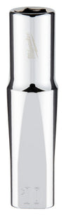 Milwaukee 45-34-0010 Deep Socket, 10 mm Socket, 3/8 in Drive, 6-Point, Chrome Vanadium Steel, Chrome-Plated