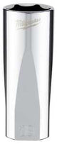 Milwaukee 45-34-0118 Socket, 18 mm Socket, Deep Socket, 3.543 in OAL, 3/8 in Drive, 6-Point, Chrome Vanadium Steel