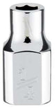 Milwaukee 45-34-9060 Socket, 1/4 in Socket, Standard Socket, 3.543 in OAL, 3/8 in Drive, 6-Point, Chrome Vanadium Steel