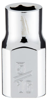 Milwaukee 45-34-9061 Socket, 5/16 in Socket, Standard Socket, 3.543 in OAL, 3/8 in Drive, 6-Point, Chrome