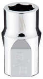 Milwaukee 45-34-9062 Socket, 3/8 in Socket, 3/8 in Drive, 6-Point, Chrome Vanadium Steel, Chrome-Plated