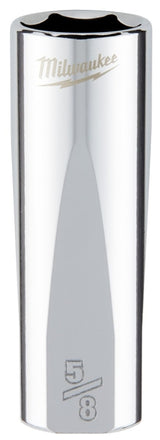 Milwaukee 45-34-6250 Socket, 5/8 in Socket, Deep Socket, 3.543 in OAL, 3/8 in Drive, 6-Point, Chrome Vanadium Steel