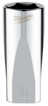 Milwaukee 45-34-9074 Socket, 13/16 in Socket, Deep Socket, 3.543 in OAL, 3/8 in Drive, 6-Point, Chrome Vanadium Steel